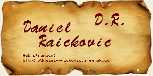Daniel Raičković vizit kartica